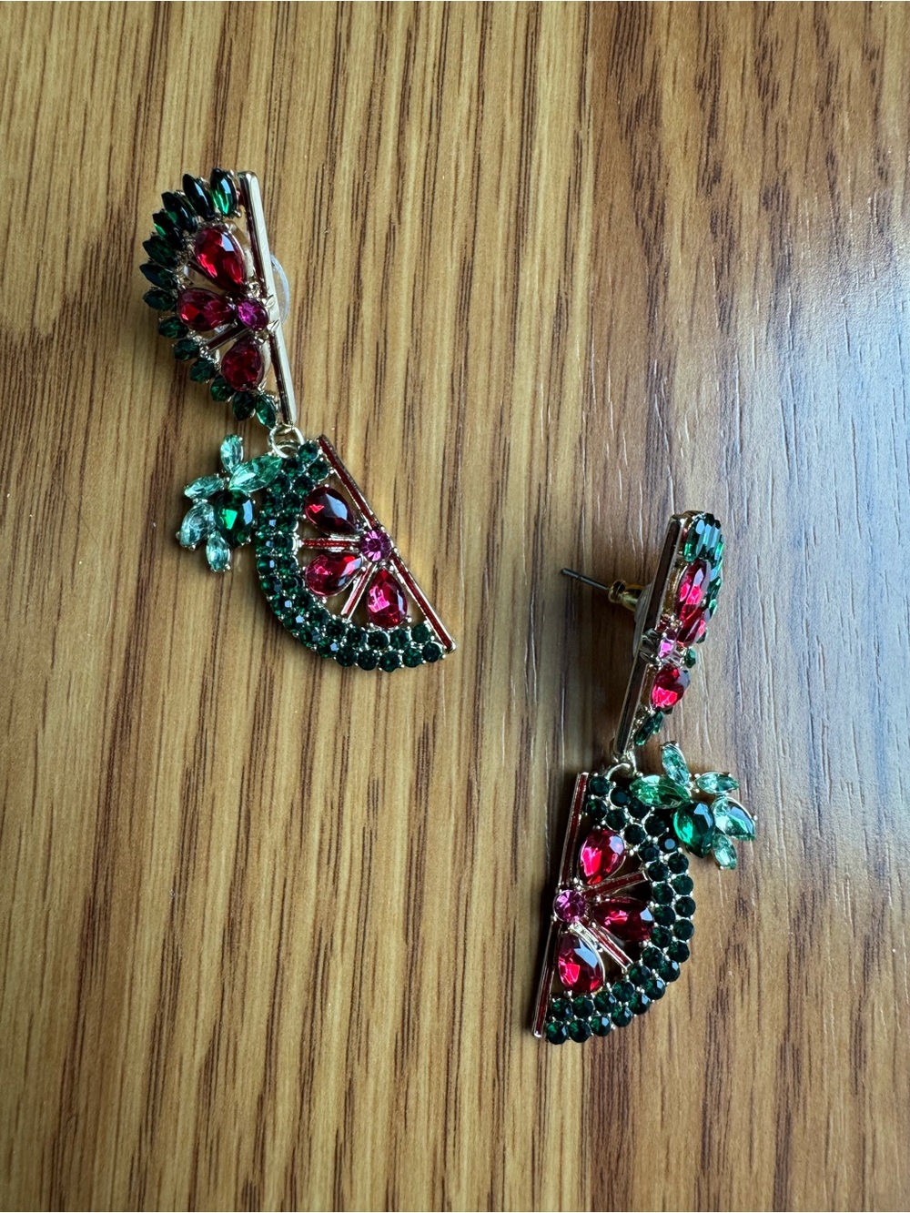 BaubleBar Crystal Watermelon Drop Earrings